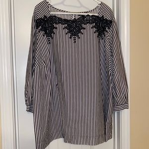 The Limited Lace Neck Blouse